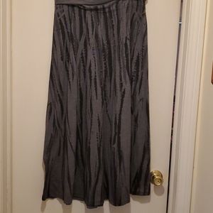Roll waist maxi skirt